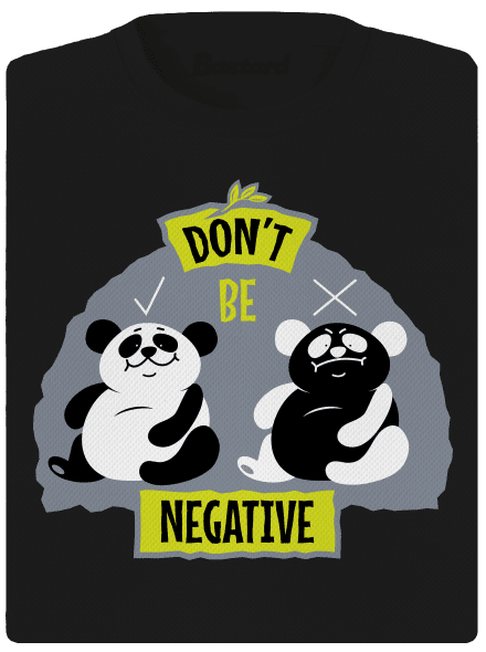 Don't be negative dámske športové tričko Black