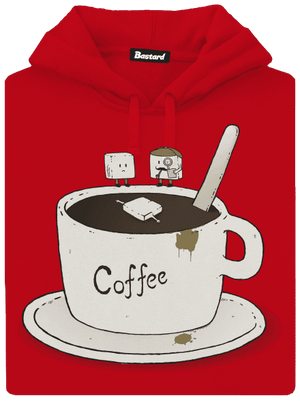 Kto zabil cukrík? pánska mikina klokanka Red