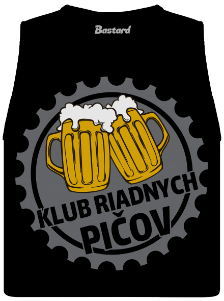 Klub riadnych pičov dámske tielko voľné Black