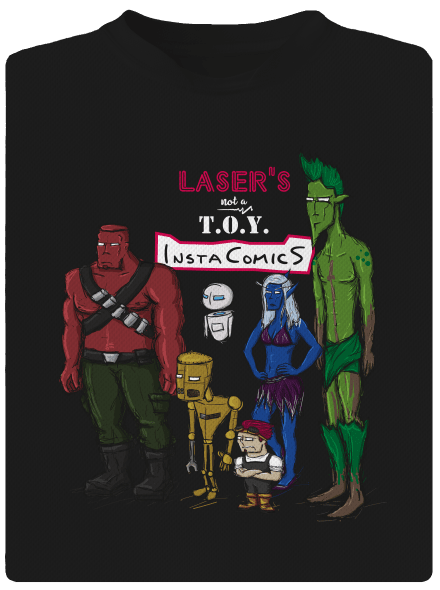 Laser's not a toy detské športové tričko Black