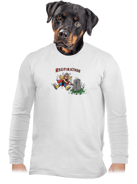 Respirathor pánske dlhý rukáv White