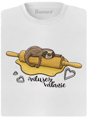 Milujem váľanie dámske športové tričko White