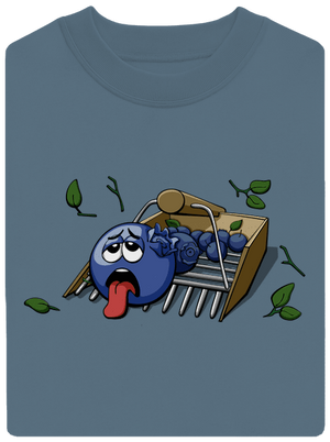 Čučoriedky unisex mikina bez kapucne Nordic Blue