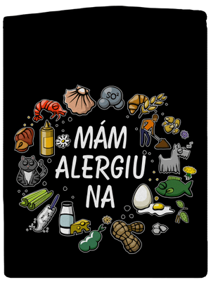 Mám alergiu na... + fix dámska mikina na zips Black