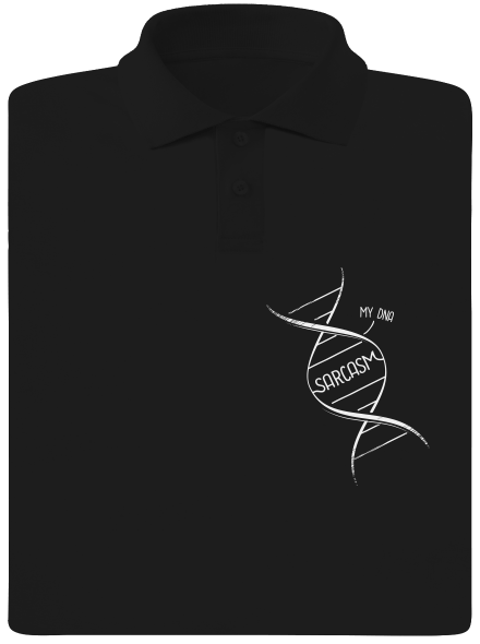 Sarcasm pánska polokošeľa Black