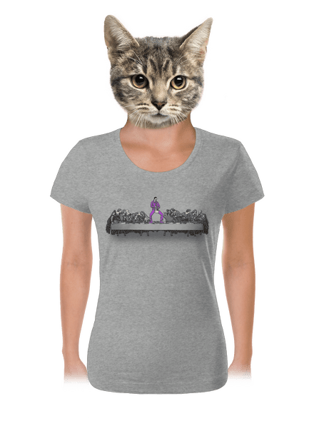 Jesus a Lebowski dámske tričko Dark Gray Melange