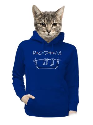 Rodina dámska mikina klokanka Royal Blue Mal