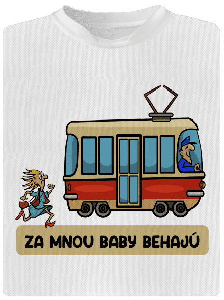 Za mnou baby behajú detské športové tričko White