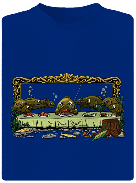 Posledná večera pánske športové tričko Royal Blue Mal