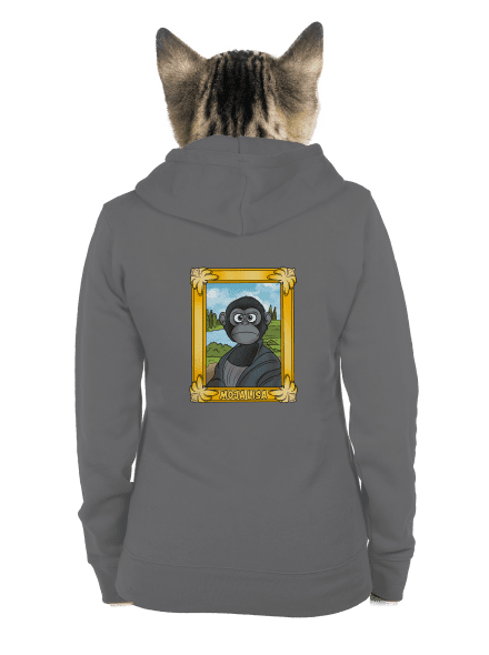 Moja Lisa dámska mikina na zips Steel Gray