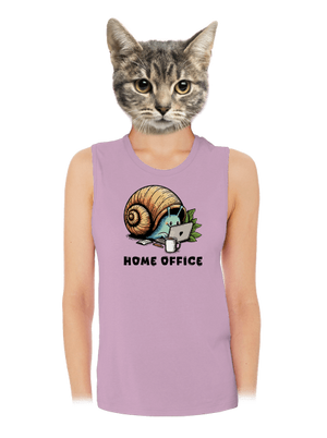 Slimákov home office dámske tielko voľné Lilac