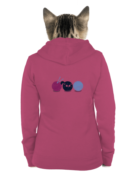 Klbko dámska mikina na zips Magenta