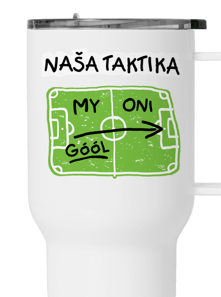 Naša futbalová taktika termohrnček White