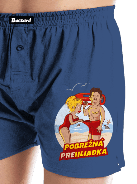 Pobrežná prehliadka pánske trenky Blue