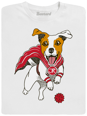 Jack Russell pánske dlhý rukáv White