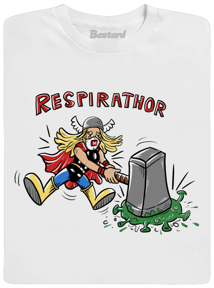 Respirathor pánske tričko White