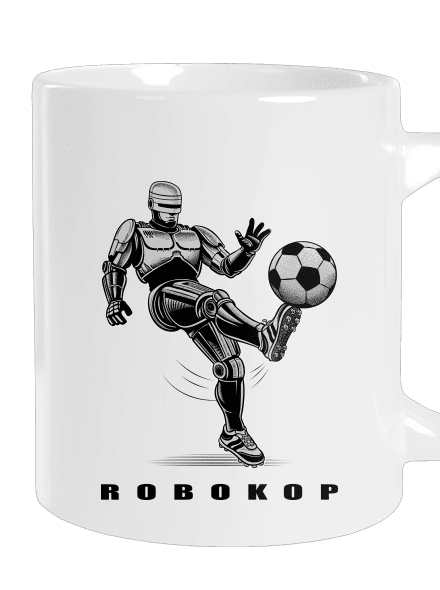 Robokop veľký hrnček White