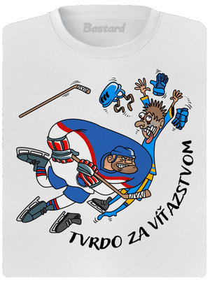 Tvrdo za víťazstvom dámske športové tričko White