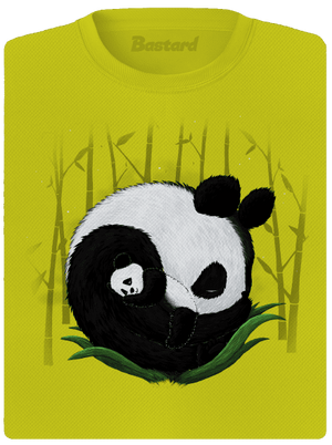 Dve spiace pandy dámske športové tričko Neon Yellow