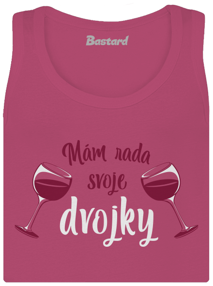 Dvojky dámske tielko klasické Magenta