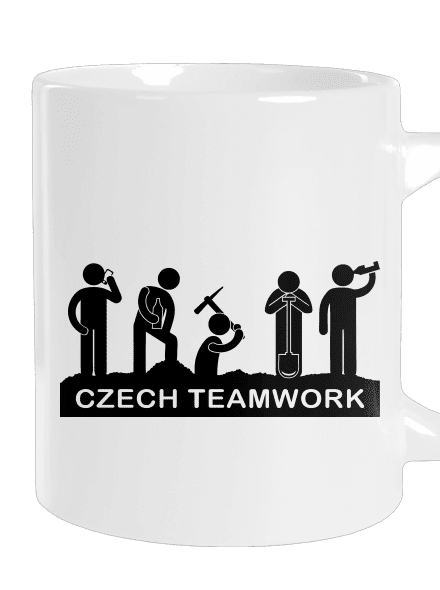 Czech Teamwork veľký hrnček White