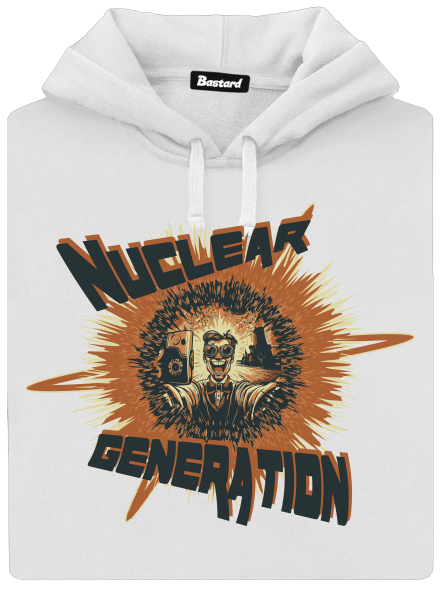 Nuclear generation 2 dámska mikina klokanka White