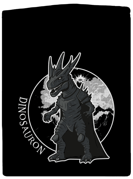 Dinosauron dámska mikina na zips Black