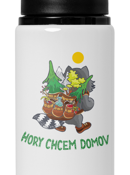Hory chcem domov flaša na vodu White