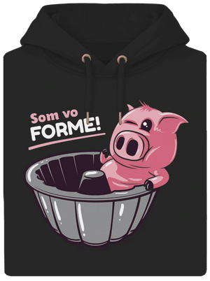 Vo forme unisex mikina premium Dark Black