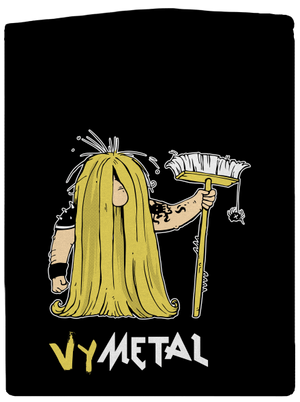 Metalista pánska mikina na zips Black