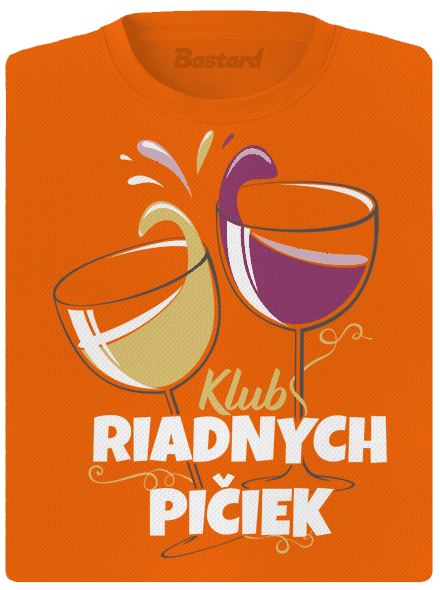 Klub riadnych pičiek dámske športové tričko Neon Orange