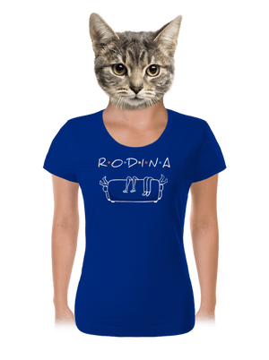 Rodina dámske tričko Royal Blue Mal