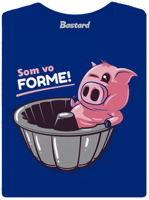 Vo forme dámske tričko s lemom Royal Blue Mal