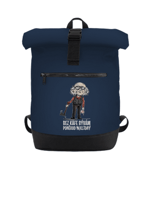 Neklidný bez kafe batoh French Navy