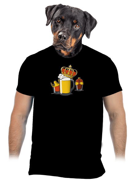 Traja králi pánske tričko Black