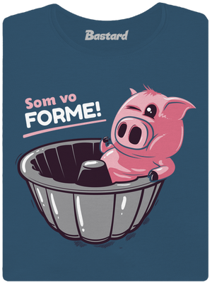 Vo forme dámske tričko prémium Petrol Blue