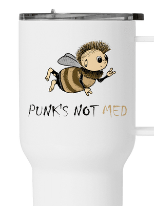Punks Not Med termohrnček White