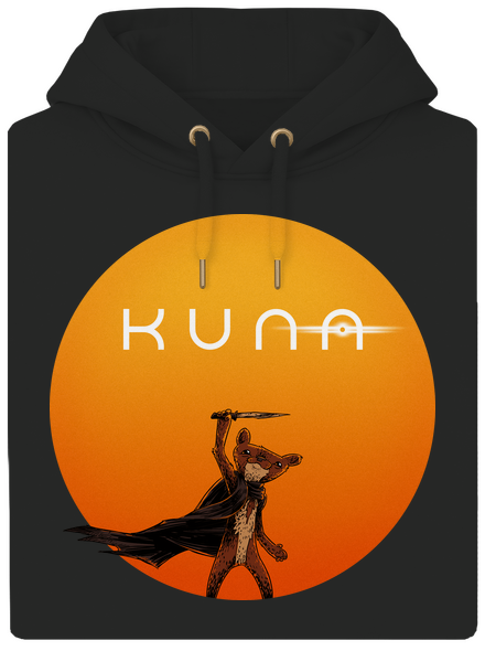 Kuna unisex mikina premium Dark Black