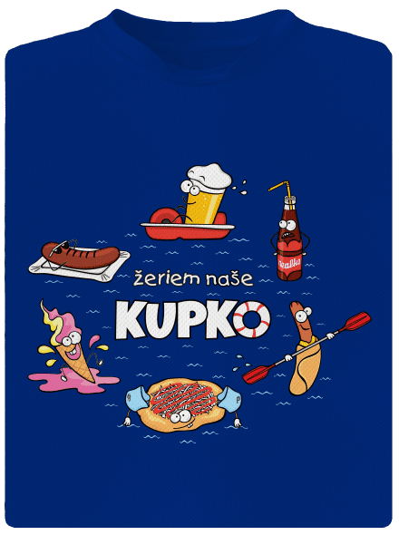 Slovenské kupko pánske športové tričko Royal Blue Mal