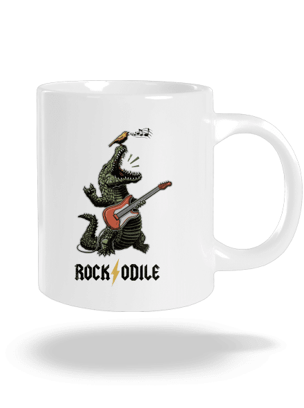 Rockodile veľký hrnček White