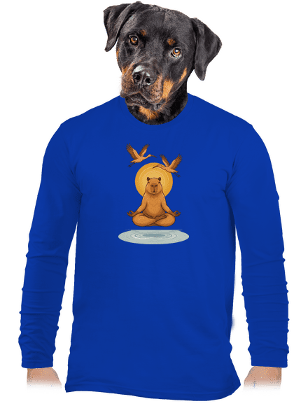 Som v zenu pánske dlhý rukáv Royal Blue