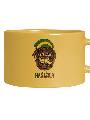 Hašiška hrnček makronka Yellow Macaron