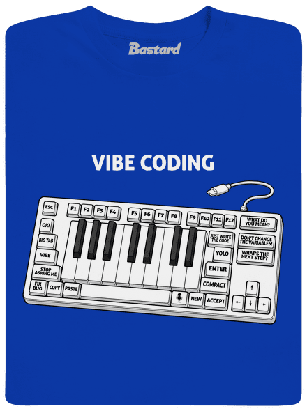 Vibe coding pánske dlhý rukáv Royal Blue
