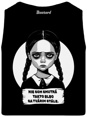 Nie som smutná pánske tielko Black