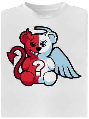 Anjel vs. diabol detské športové tričko White