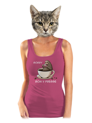 V presse dámske tielko klasické Magenta