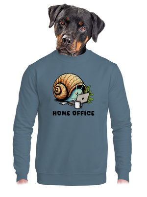 Slimákov home office unisex mikina bez kapucne Nordic Blue