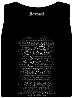 Matematik dámske tielko klasické Black