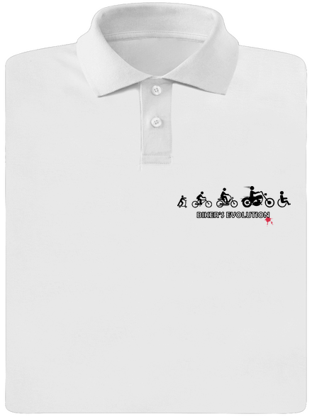 Biker’s Evolution pánska polokošeľa White
