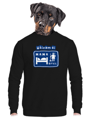 unisex mikina bez kapucne